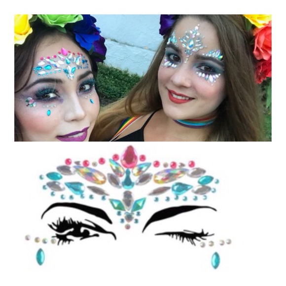 (G) Adhesive Facial Jewels - Picture 3 of 8